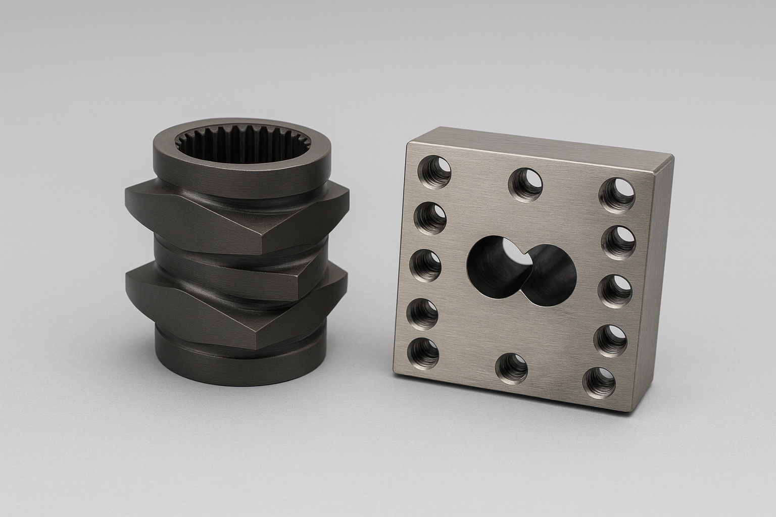 Segmented Twin Screw Barrel